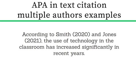 APA in text citation multiple authors examples - expertpreviews