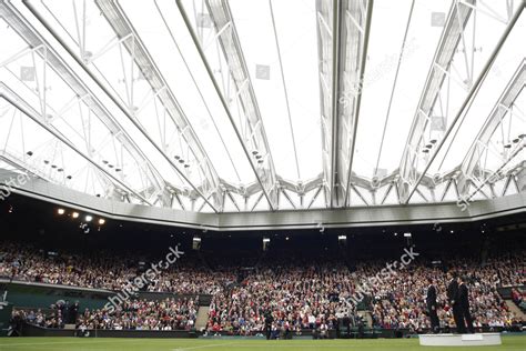 Centre Court Roof Closes First Time Editorial Stock Photo - Stock Image ...