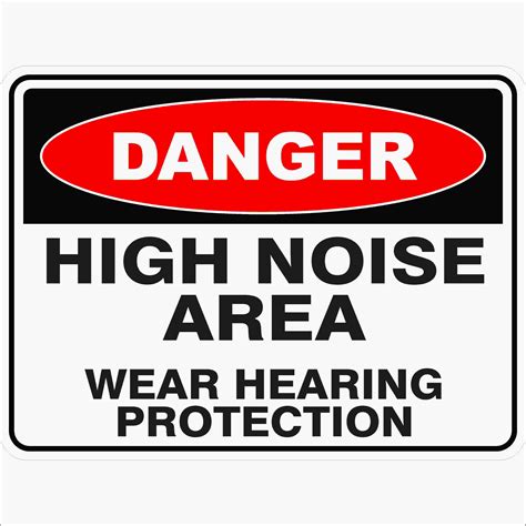 HIGH NOISE AREA | Buy Now | Discount Safety Signs Australia