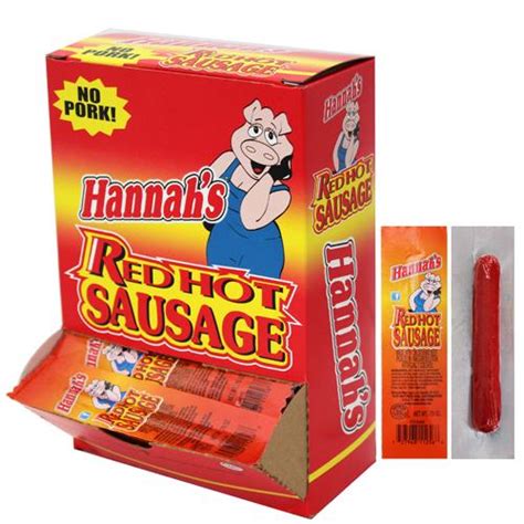 Hannah's Red Hot Sausages - Made with No Pork