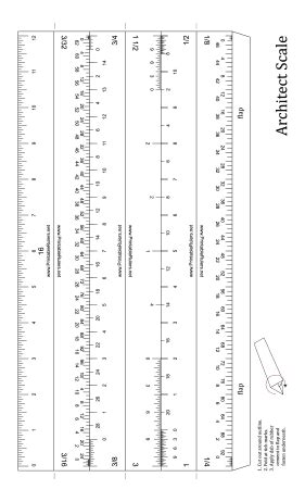 Architect Scale 12-inch Ruler | Poppenhuis