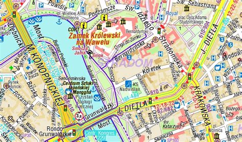 Kraków plan miasta – Mapy GPS sklep z mapami – nawigacja turystyczna ...