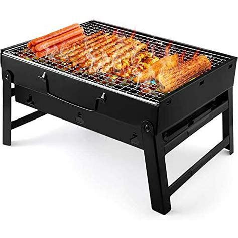 Charcoal Grills Barbecue Portable BBQ Stainless Steel Folding Grill ...