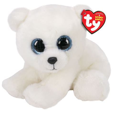 Ty Beanie Babies Small Ari Polar Bear Stuffed Animal, 6" - Classic ...