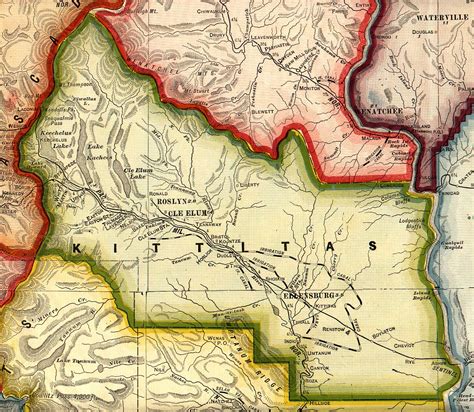 Current Kittitas County, Washington Map