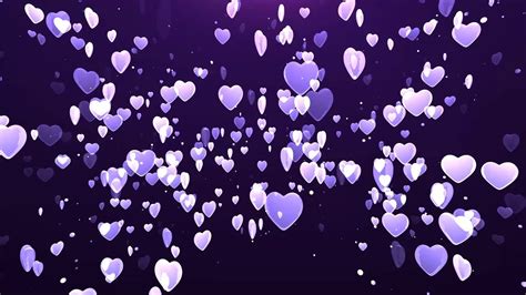 60:00 Minutes ~Purple Flying Hearts ~ Longest (!!!) FREE HD Motion ...