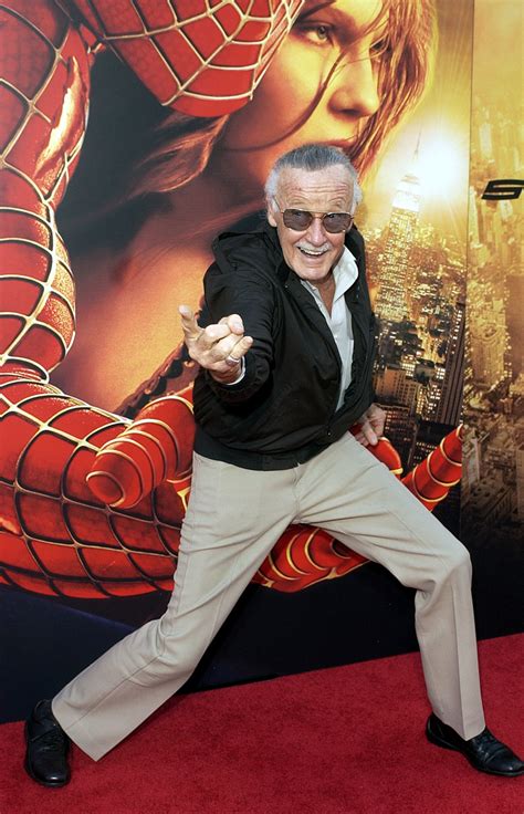 Stan Lee, creator of Spider-Man and a universe of other superheroes ...