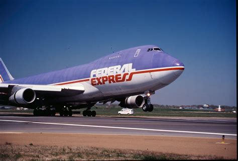 The FedEx Boeing #747, from the FedEx Archives. | Cargo aircraft ...