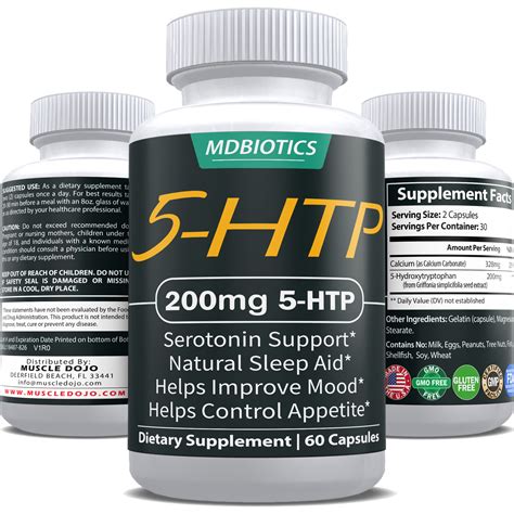 5-HTP 200 mg – Serotonin, Mood, Sleep & Appetite Support* – Gluten Free ...