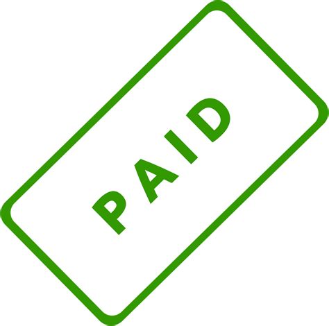 Paid Stamp Green - ClipArt Best