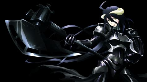 Albedo with Axe - Overlord 4K Ultra HD Anime Wallpaper