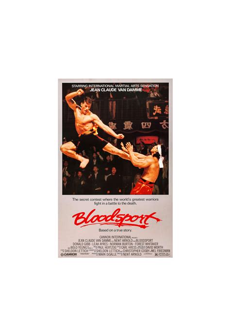 Bloodsport Movie Poster Glossy High Quality Print Photo Wall | Etsy