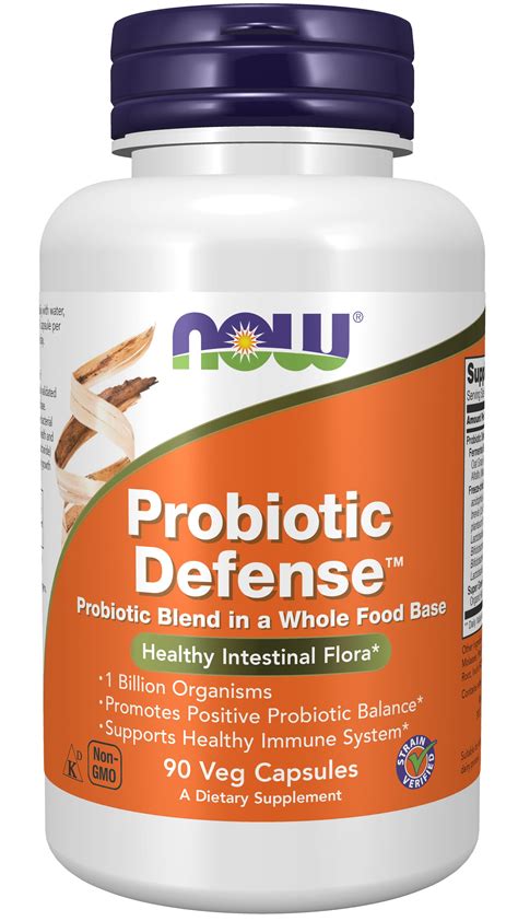 NOW Supplements, Probiotic Defense, Probiotic Blend in a Whole Food ...