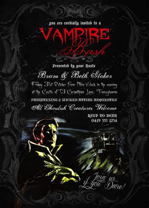 Vampire Party Invitation INSTANT DOWNLOAD Edit & Print - Etsy