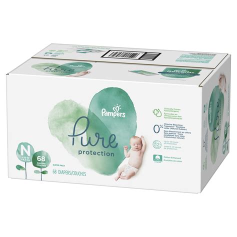 Pampers Pure Protection Newborn Diapers Size N 68 Count - Walmart.com