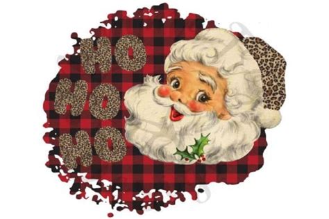 Ho Ho Ho Vintage Santa Png Graphic by Momma Frog Designs · Creative Fabrica