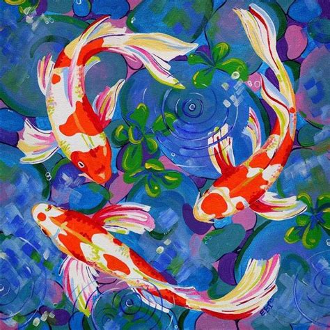 Koi Fish Art Print Goldfish Japanese Koi Fish Wall | Etsy # ...