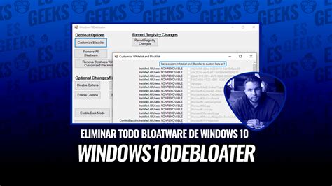 Eliminar Bloatware Windows 10 con Windows10Debloater » EsGeeks ...