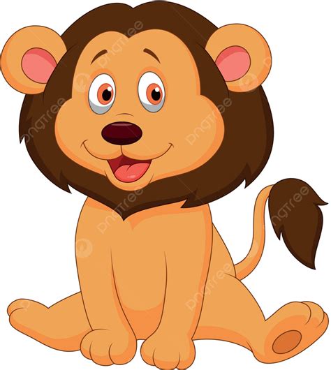 Cute Baby Lion Cartoon Cute Wild Cartoon Vector, Cute, Wild, Cartoon ...