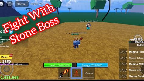 Easy way to defeat STONE BOSS - Blox Fruit | How to Grind Stone Boss in ...