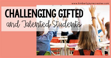 How Can You Challenge Gifted and Talented Students in Your Classroom ...