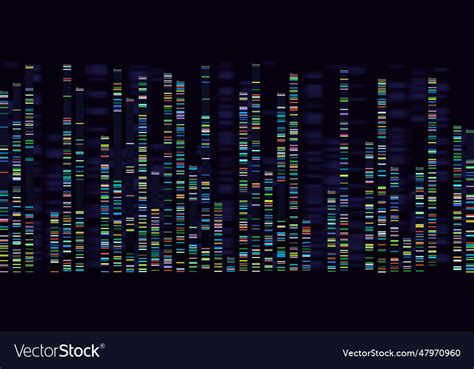 Genomic analysis visualization dna genomes Vector Image