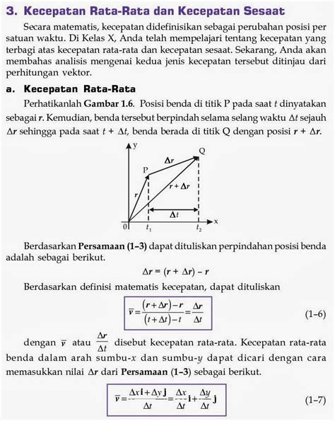 Fisika Siswa: Kecepatan Rata-rata dan Kecepatan Sesaat