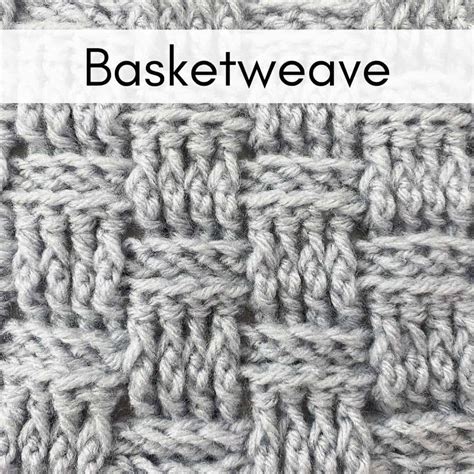 Basketweave Stitch - Knit and Crochet | Handmadebystacyj