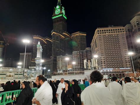 Mecca, Saudi Arabia, April 2023 - A beautiful view of pilgrims, tall ...