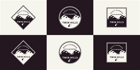 set of vintage logo mountain inspiration 10834173 Vector Art at Vecteezy