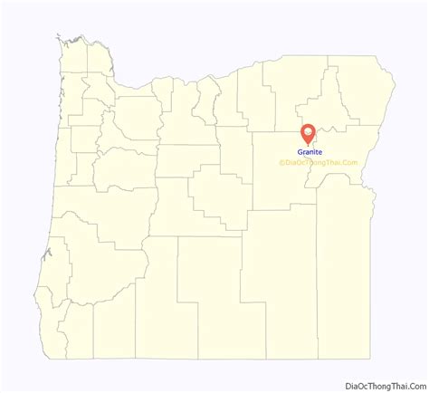 Map of Granite city, Oregon - Thong Thai Real