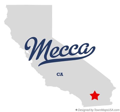 Map of Mecca, CA, California