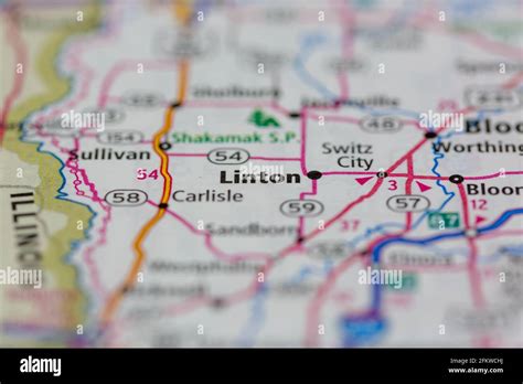 Linton indiana map hi-res stock photography and images - Alamy