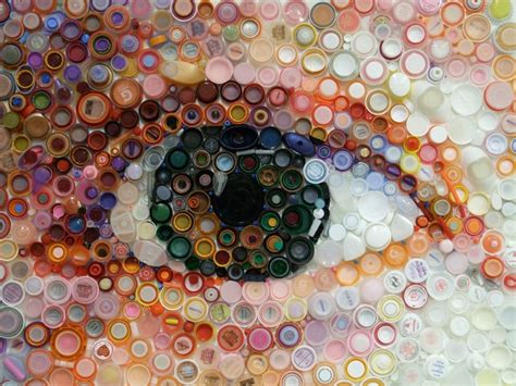 Lisa Binkley's Fiber Art Blog | Bottle cap art, Plastic bottle art ...