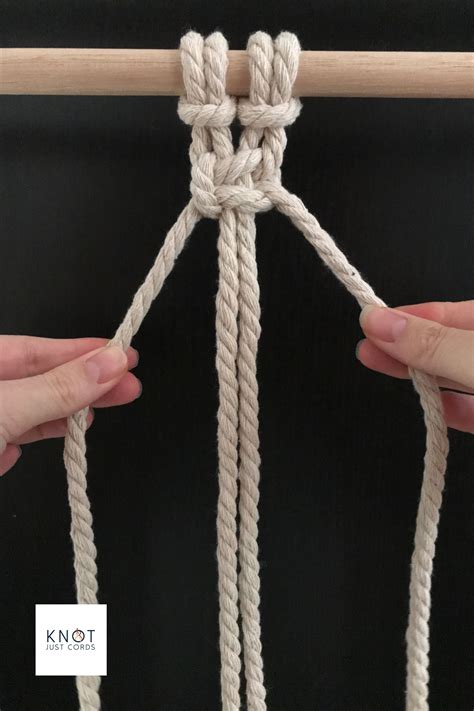 Basic step by step beginner macrame knot tutorial. Learn how to tie a ...