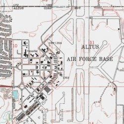 Altus Air Force Base, Jackson County, Oklahoma, Airport [Altus USGS ...