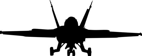 5 Fighter Plane Front View Silhouette (PNG Transparent) | OnlyGFX.com