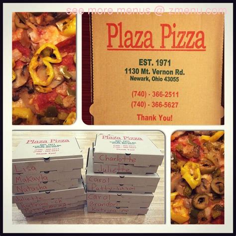 Online Menu of Plaza Pizza Restaurant, Newark, Ohio, 43055 - Zmenu