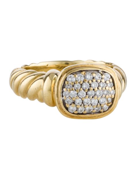 David Yurman 18K Diamond Ring - Rings - DVY33089 | The RealReal