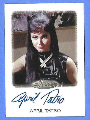 2021 Women of Star Trek WOST Auto April Tatro as Isis (Very Limited) | eBay