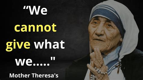 Best Life Changing Quotes By Mother Theresa's | Quotes Of Love & Peace ...