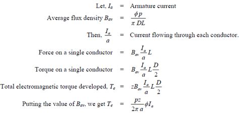 Torque Equation