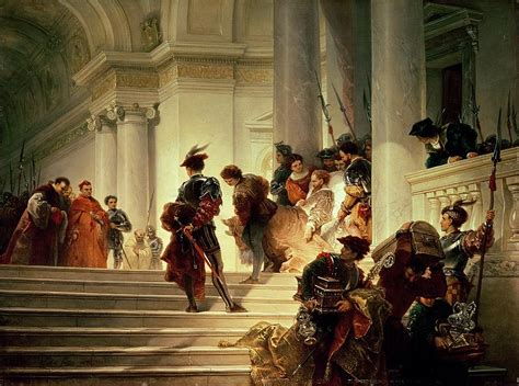 Cesare Borgia leaving the Vatican Painting by Giuseppe Lorenzo Gatteri ...