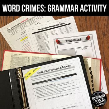 WORD CRIMES: Poster Project and Lesson for the Music Video! by ...