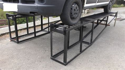 Heavy Duty DIY Car Ramps | Car ramps, Diy car ramps, Metal car ramps