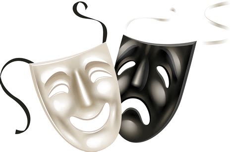 Theatre Mask Drama Clip Art - Transparent Drama Mask Png - Full Size ...