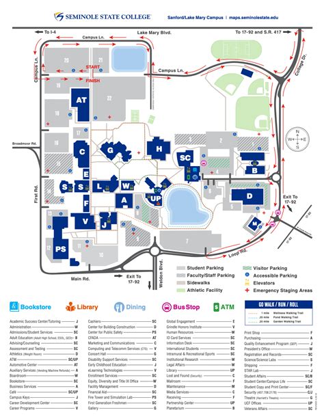 Seminole State College Sanford Campus Map | Draw A Topographic Map