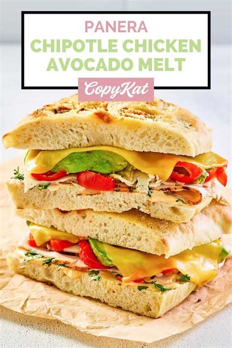 Panera Chipotle Chicken Avocado Melt - CopyKat Recipes