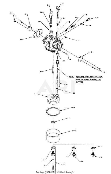 Walbro Carburetor LMG-182 Parts Diagram for LMG-182 PARTS LIST