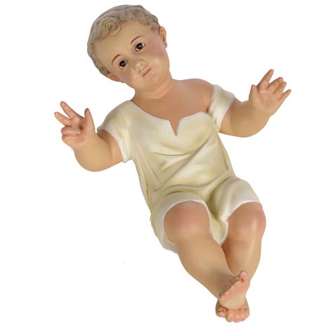 Baby Jesus statue in wood pulp, 35cm (fine decor.) | online sales on ...